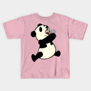 Panda Eating a Burrito Kids T-Shirt